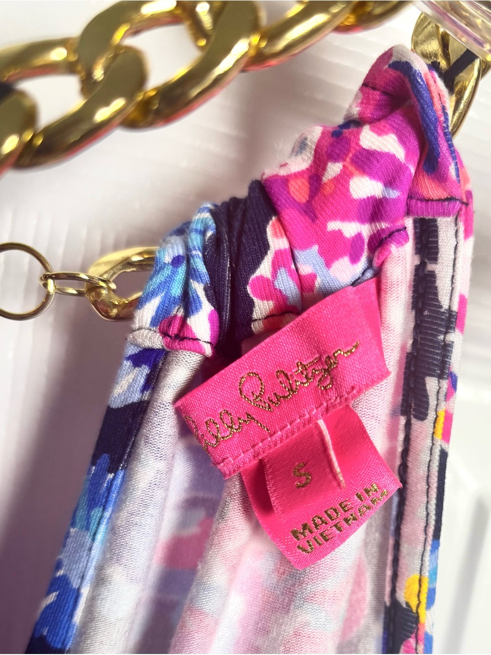 Lilly Pulitzer Bingham Midi Dress High Tide In Turtle Amazement Pink Blue Small - Picture 4 of 7